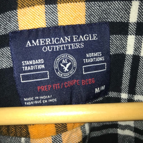 American Eagle Prep Fit Plaid Flannel - Picture 3 of 4